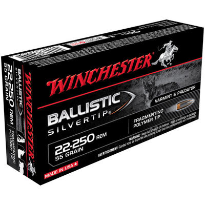 Winchester Ammo Supreme 22-250 Remington 55 Grain Winchester Ammo Supreme 22-250 Remington 55 Grain
