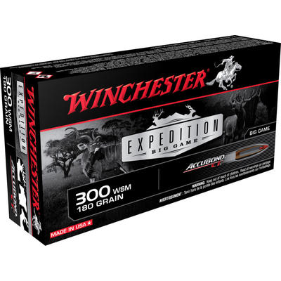 Winchester Ammo Supreme 300 WSM 180 Grain AccuBond