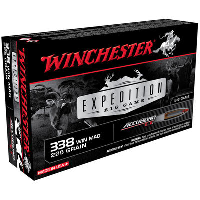 Winchester Ammo Supreme 338 Win Mag 225 Grain Accu