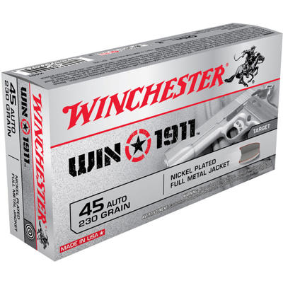Winchester Ammo Win1911 45 ACP FMJ 230 Grain 50 Ro Winchester Ammo Win1911 45 ACP FMJ 230 Grain 50 Ro