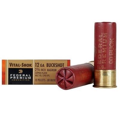 Federal Shotshells Vital-Shok 12 Gauge 2.75in 12 P