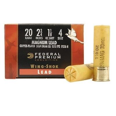 Federal Shotshells Wing-Shok Magnum Lead 20 Gauge
