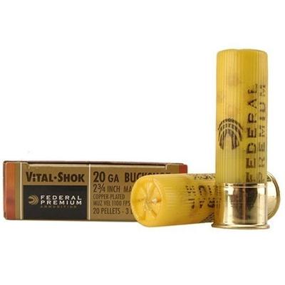 Federal Shotshells Vital-Shok 20 Gauge 2.75in 20 P