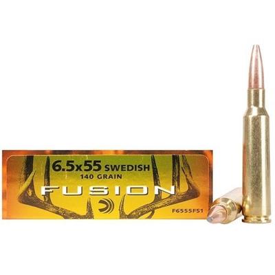Federal Ammo Fusion 6.5x55mm 140 Grain 20 Rounds [