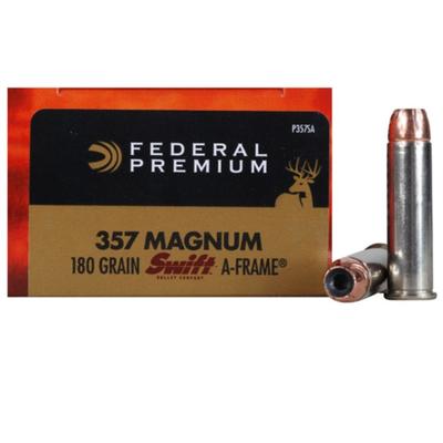 Federal Ammo 357 Magnum Swift A-Frame 180 Grain 20