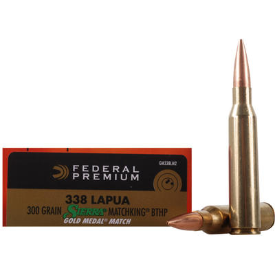 Federal Ammo 338 Lapua Magnum Sierra MatchKing BTH