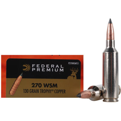Federal Ammo Vital-Shok 270 WSM Trophy Copper 130
