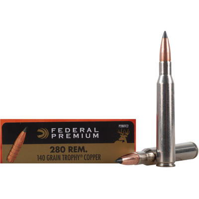 Federal Ammo Vital-Shok 280 Remington Trophy Coppe