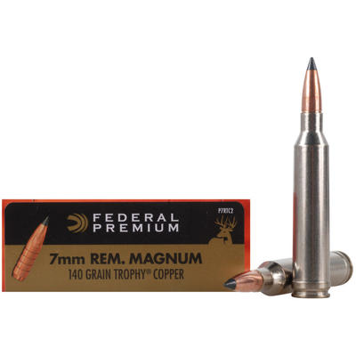 Federal Ammo Vital-Shok 7mm Magnum Trophy Copper 1