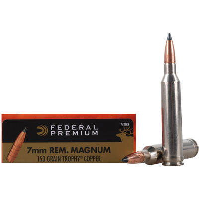 Federal Ammo Vital-Shok 7mm Magnum Trophy Copper 1
