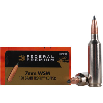 Federal Ammo Vital-Shok 7mm WSM Trophy Copper 150 Federal Ammo Vital-Shok 7mm WSM Trophy Copper 150