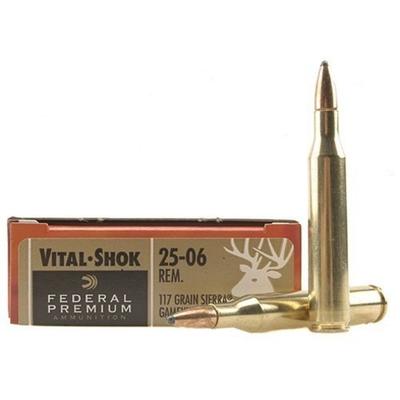 Federal Ammo Vital-Shok 25-06 Remington Sierra Gam