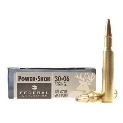 Federal Ammo Power-Shok 30-06 Springfield SP 150 G