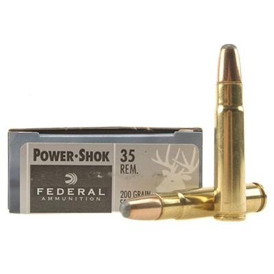 Federal Ammo Power-Shok 35 Remington SP 200 Grain.