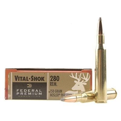 Federal Ammo Vital-Shok 280 Remington Nosler Parti