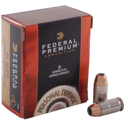 Federal Ammo 45 ACP Hydra-Shok JHP 230 Grain 20 Ro