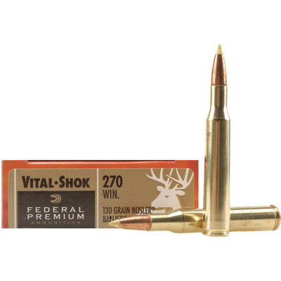 Federal Ammo Vital-Shok 270 Winchester Nosler Ball