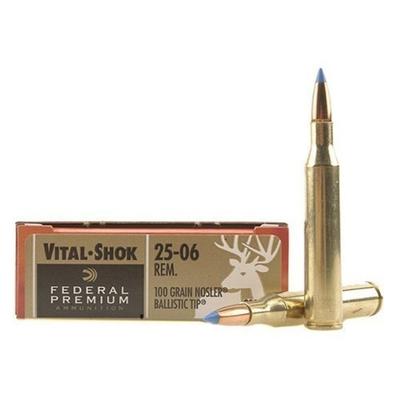 Federal Ammo Vital-Shok 25-06 Remington Nosler Bal