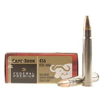 Federal Ammo Cape-Shok 416 Magnum Trophy Bonded 40