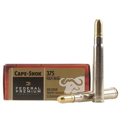 Federal Ammo Cape-Shok 375 H&H Magnum TB Sledg Federal Ammo Cape-Shok 375 H&H Magnum TB Sledg