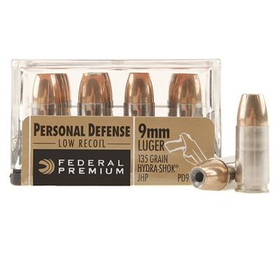 Federal Ammo 9mm Hydra-Shok JHP 135 Grain 20 Round Federal Ammo 9mm Hydra-Shok JHP 135 Grain 20 Round