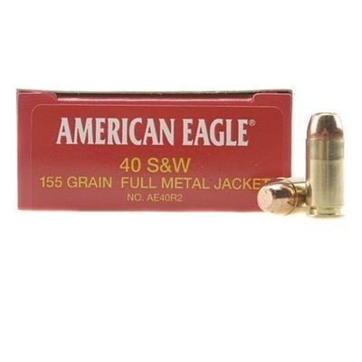 Federal Ammo American Eagle 40 S&W FMJ 155 Gra