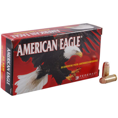 Federal Ammo American Eagle 40 S&W FMJ 165 Gra
