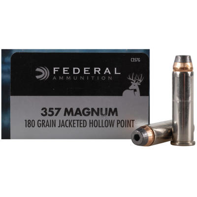 Federal Ammo 357 Magnum JHP 180 Grain 20 Rounds [C