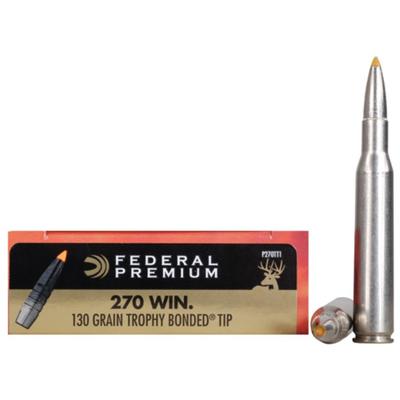 Federal Ammo Vital-Shok 270 Winchester Trophy Bond Federal Ammo Vital-Shok 270 Winchester Trophy Bond