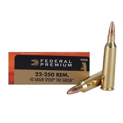 Federal Ammo 22-250 Remington TNT Green 43 Grain 2