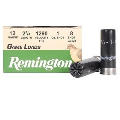 Remington Shotshells Game 12 Gauge 2.75in 1oz #8-S
