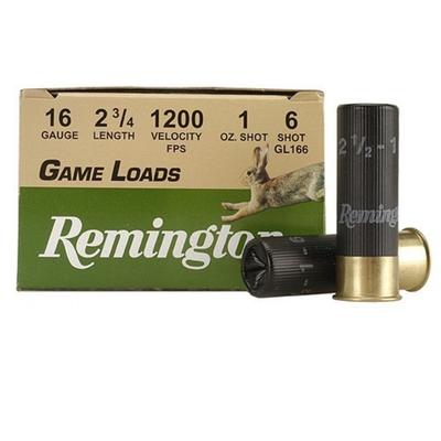 Remington Shotshells Game 16 Gauge 2.75in 1oz #6-S
