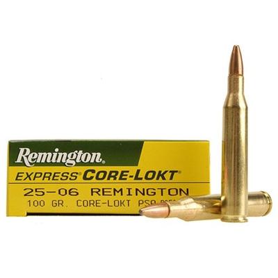 Remington Ammo 25-06 Rem Core-Lokt PSP 100 Grain 2 Remington Ammo 25-06 Rem Core-Lokt PSP 100 Grain 2