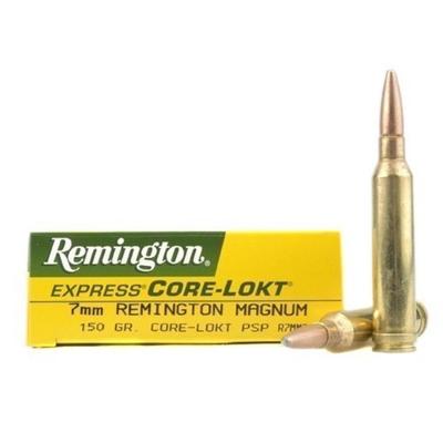 Remington Ammo Core-Lokt 7mm Magnum PSP 150 Grain