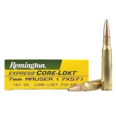 Remington Ammo Core-Lokt 7x57mm Mauser PSP 140 Gra