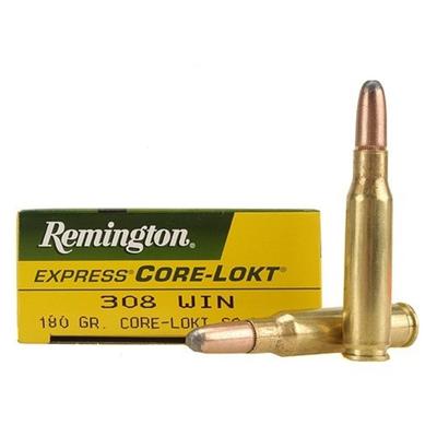 Remington Ammo Core-Lokt 308 Winchester SP 180 Gra
