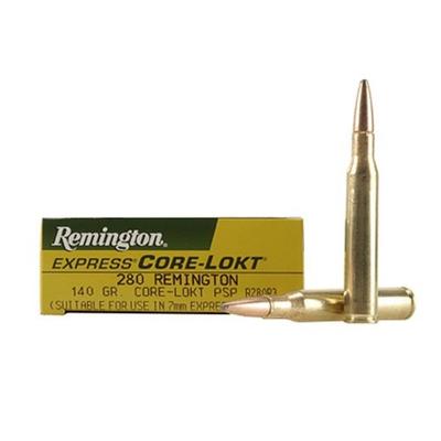 Remington Ammo Core-Lokt 280 Remington PSP 140 Gra
