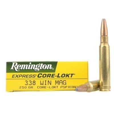 Remington Ammo Core-Lokt 338 Win Mag PSP 250 Grain