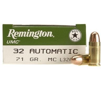 Remington Ammo UMC 32 ACP Metal Case 71 Grain 50 R