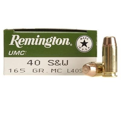 Remington Ammo UMC 40 S&W Metal Case 165 Grain