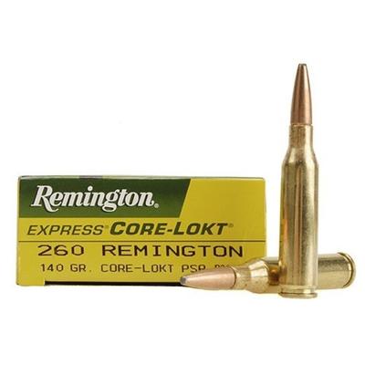 Remington Ammo 260 Remington PSP 140 Grain 20 Roun