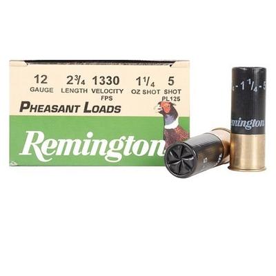 Remington Shotshells Pheasant 12 Gauge 2.75in 1-1/ Remington Shotshells Pheasant 12 Gauge 2.75in 1-1/