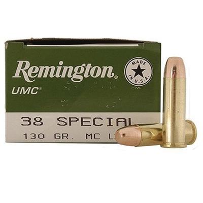 Remington Ammo UMC 38 Special Metal Case 130 Grain