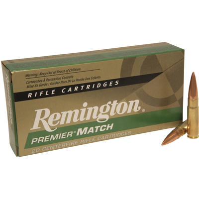  Remington  Ammo Match 300 Blackout Whisper  125 Grain FBHP 