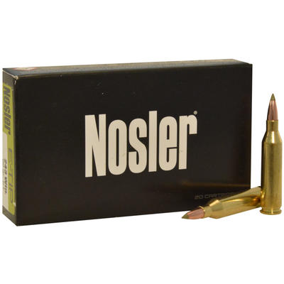 Nosler Ammo Hunting 243 Winchester 90 Grain E-Tip