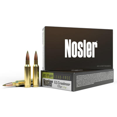 Nosler Ammo Hunting 6.5 Creedmoor 120 Grain E-Tip