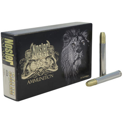 Nosler Ammo Safari 458 Win Mag 500 Grain Nosler So