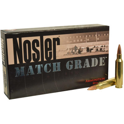 Nosler Ammo Match 22 Nosler 77 Grain Custom 20 Rou