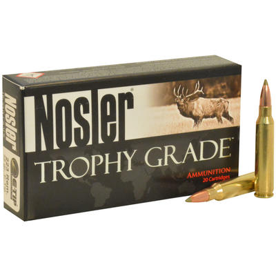 Nosler Ammo Trophy 223 Remington 55 Grain E-Tip 20