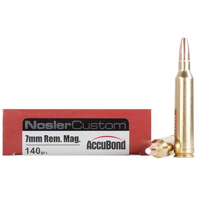 Nosler Ammo 7mm Remington 140 Grain AccuBond 20 Ro